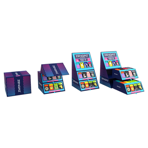 Zengaz Cube ZL-30 (30EU) Jet Lighters CDU Bundle + 48 Units Set