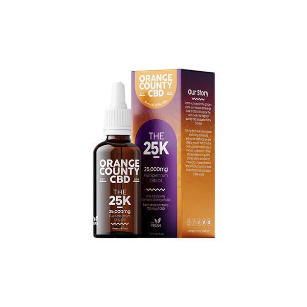 Orange County CBD 25000mg Full Spectrum CBD Oil - 100ml