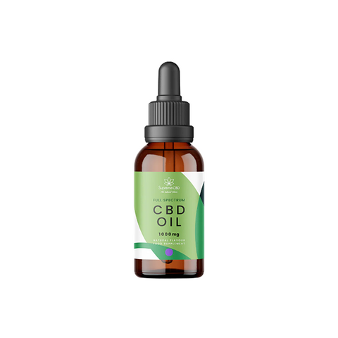 Supreme CBD 1000mg Full Spectrum CBD Tincture Oil - 30ml