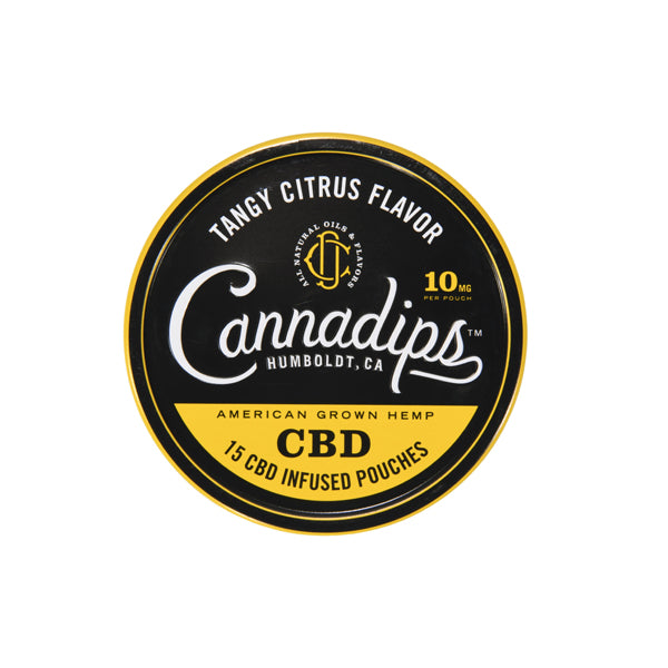 Cannadips 150mg CBD Snus Pouches - Tangy Citrus