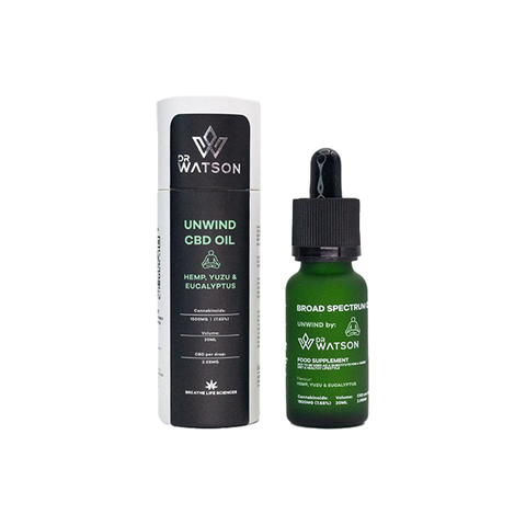 Dr Watson 1500mg Broad-Spectrum Unwind CBD Oil 20ml