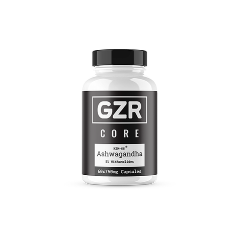 GZR 750mg KSM-66 Ashwagandha Capsules - 60 Capsules