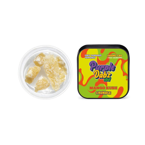 Purple Dabz by Purple Dank 1000mg CBD Crumble - Mango Kush (BUY 1 GET 1 FREE)