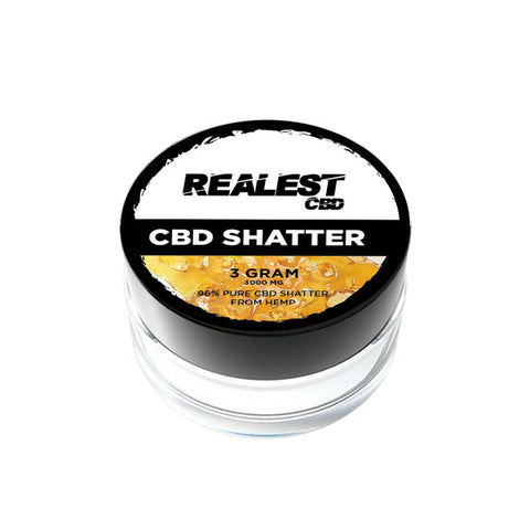 Realest CBD 3000mg Broad Spectrum CBD Shatter (BUY 1 GET 1 FREE)