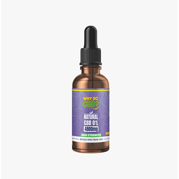 Why So CBD? 4800mg Broad-Spectrum CBD Natural Oil - 50ml