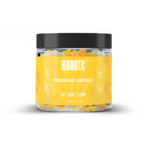 Hembiotic 2750mg Bulk Functional CBD Gummy Bears - 550g